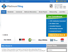 Tablet Screenshot of platinumtiling.com.au